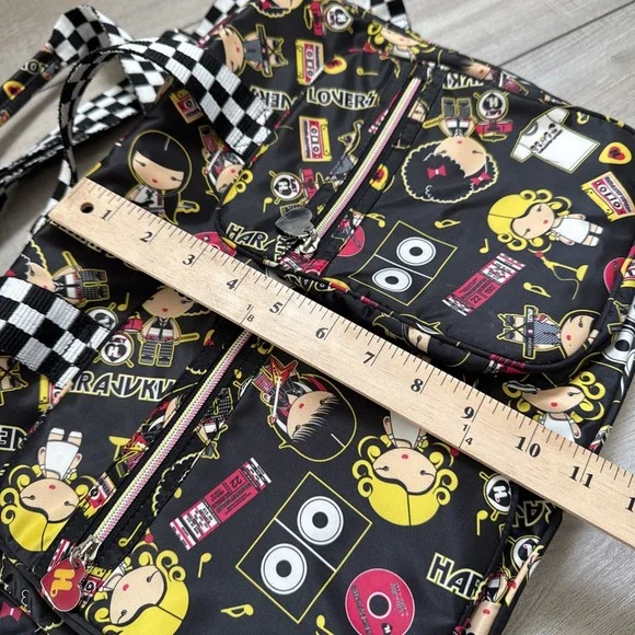 GWEN STEFANI HARAJUKU LOVERS Tote Cross Body Shoulder Bag ANIME Vintage Black - Picture 15 of 16